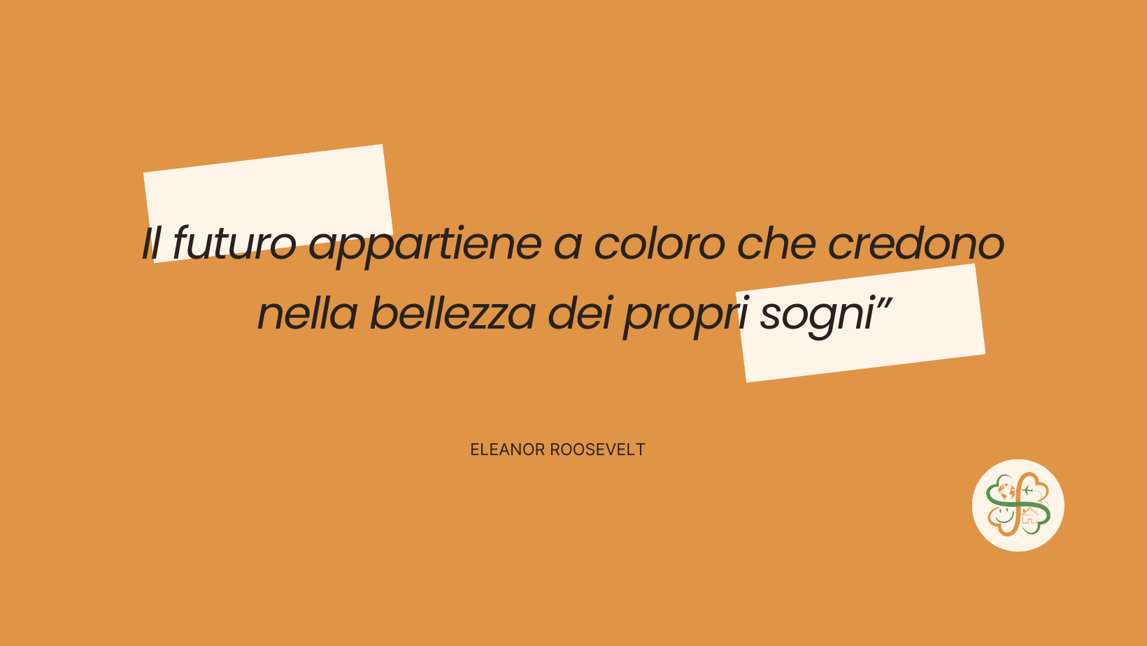 Citazione 'il futuro appartiene a coloro che credono nella bellezza dei propri sogni' di E. Roosevelt