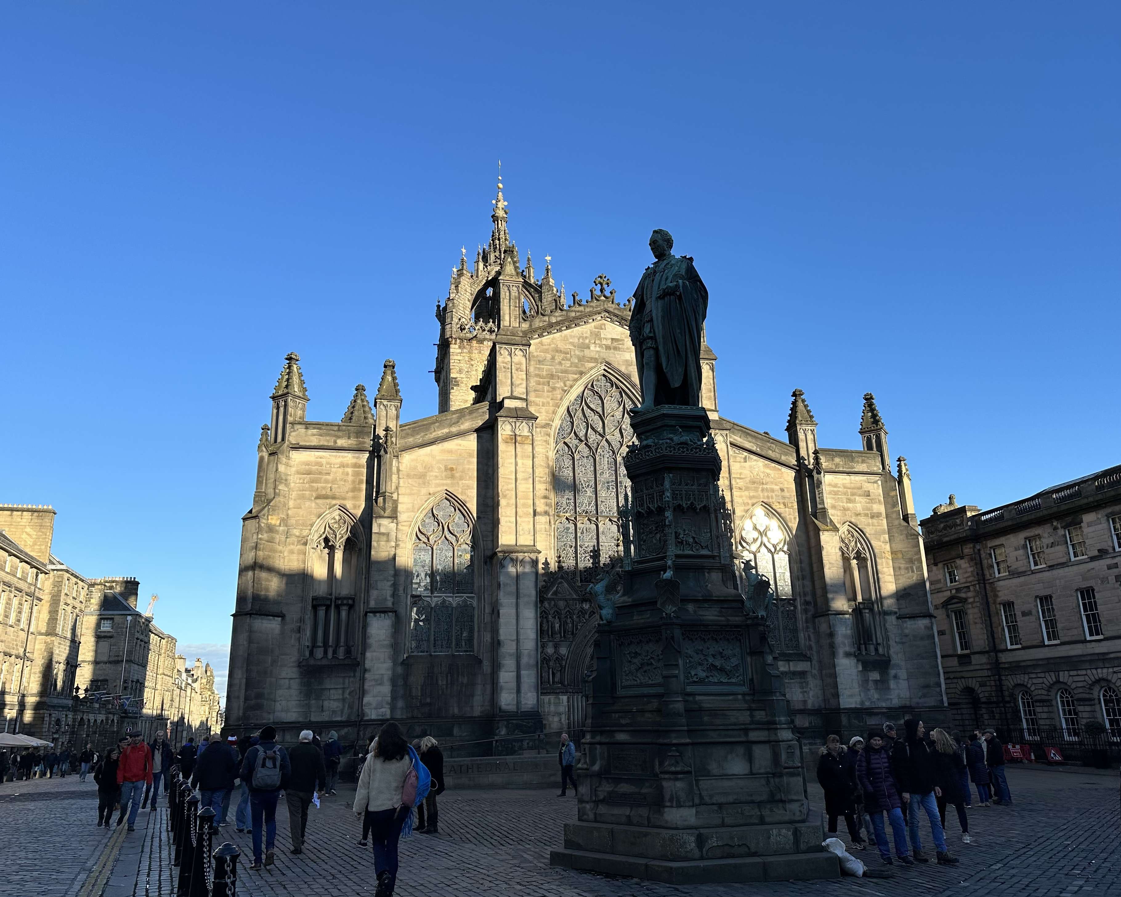 Facciata cattedrale di St Giles citta vecchià di Edimburgo