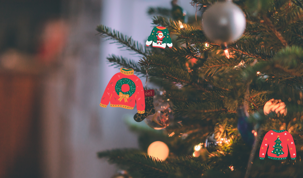 Albero Natale con maglioni